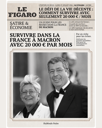 Fausse une de journal satirique