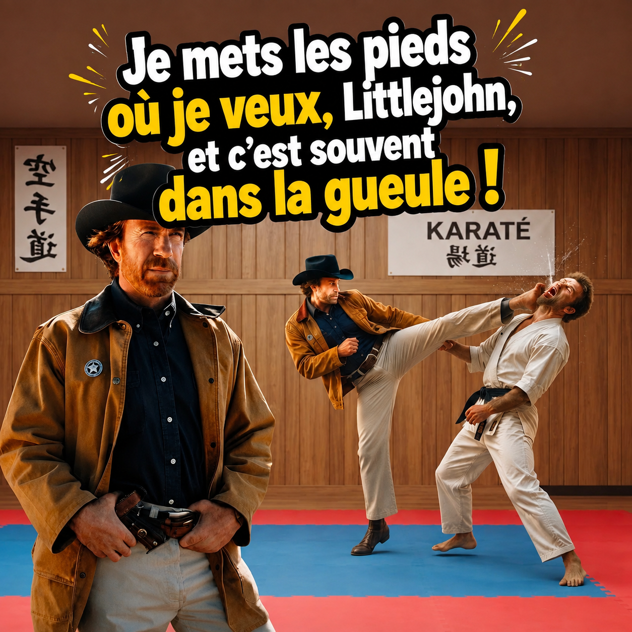 Détournement Chuck Norris sur t-shirt